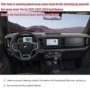 high quality leather steering wheel wrap cover