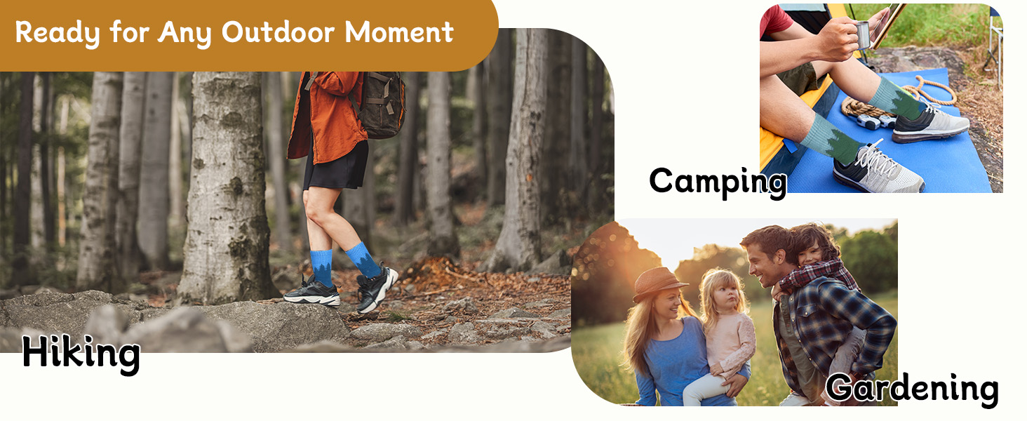 Funny Hiking Socks for Men Women