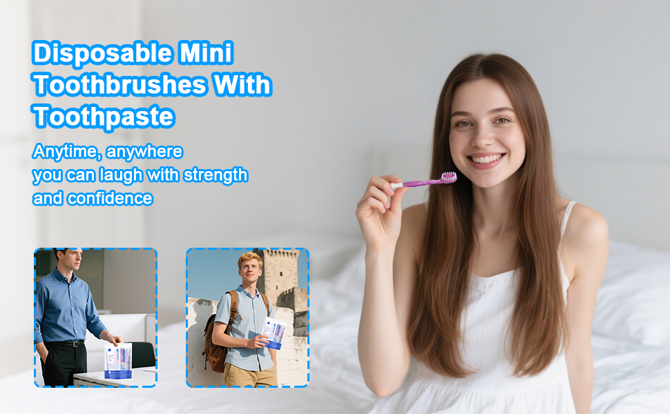 Mini Toothbrushes With Toothpaste