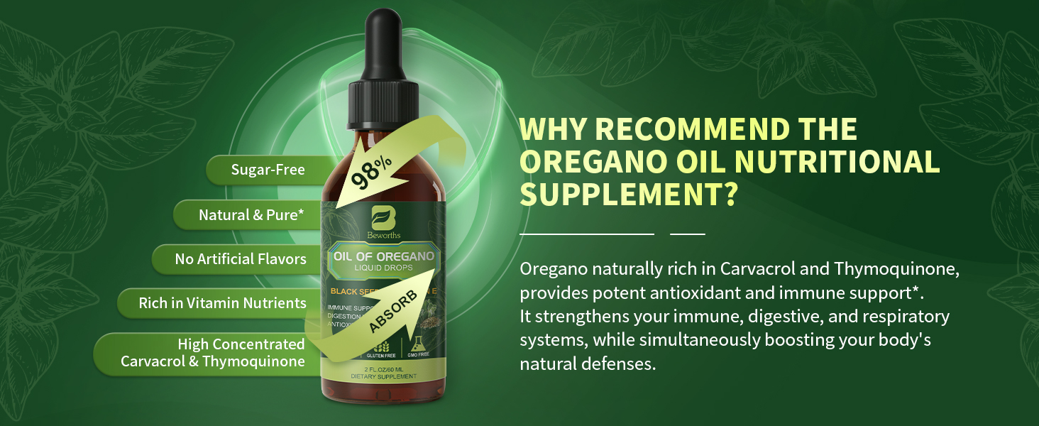 oregano oil with black seed oil vitamin E oil of oregano with black seed oil