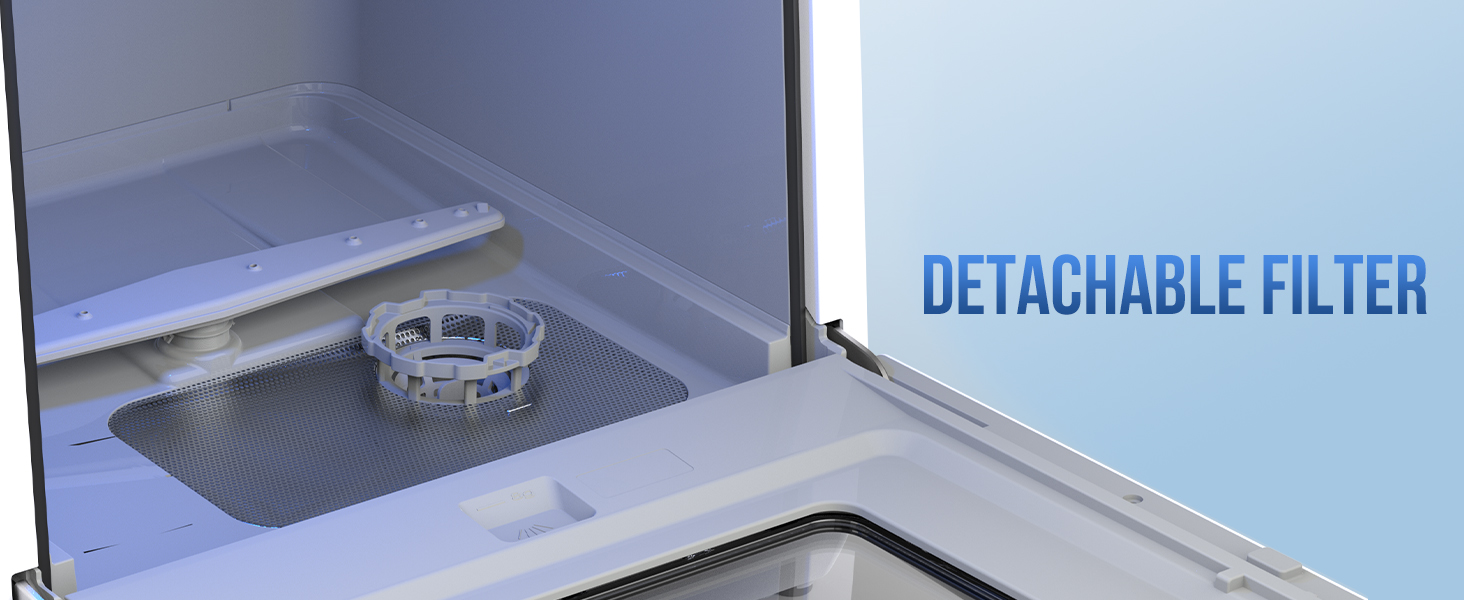 IAGREEA Countertop Dishwasher, Portable Countertop Dishwasher, No