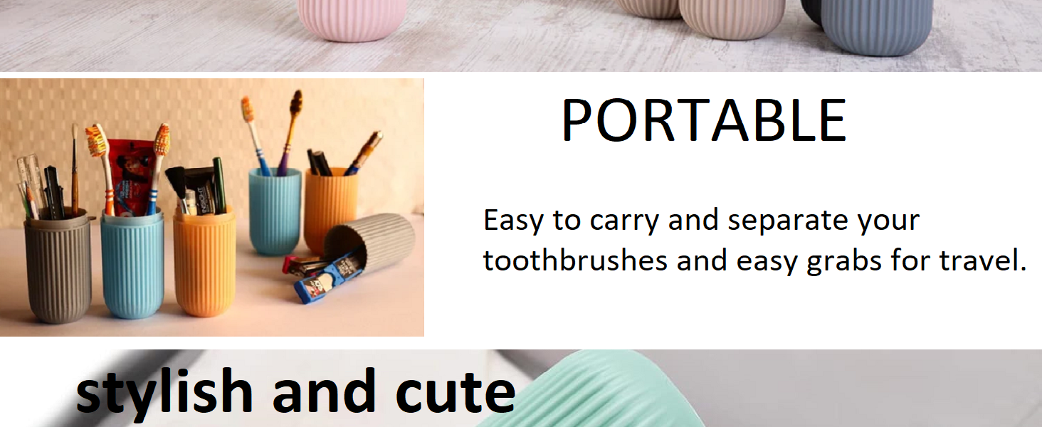 Capsule Shape Toothbrush Holder, Bathroom Organizer Accessories Set Multicolor
