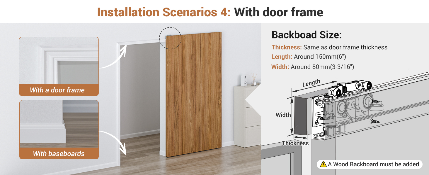 trackless sliding door kit