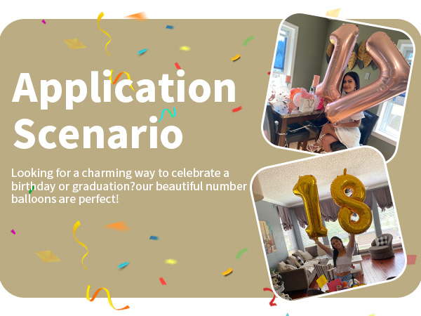 Cream Number Balloon