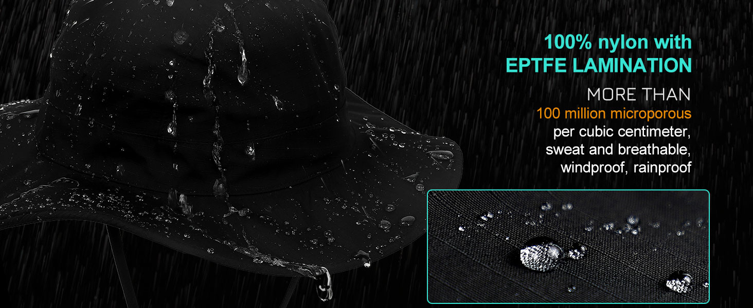 Womens Waterproof Bucket Sun Hat