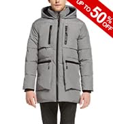 Orolay Men's Thickened Down Jacket Hooded Winter Coats with 6 Pockets