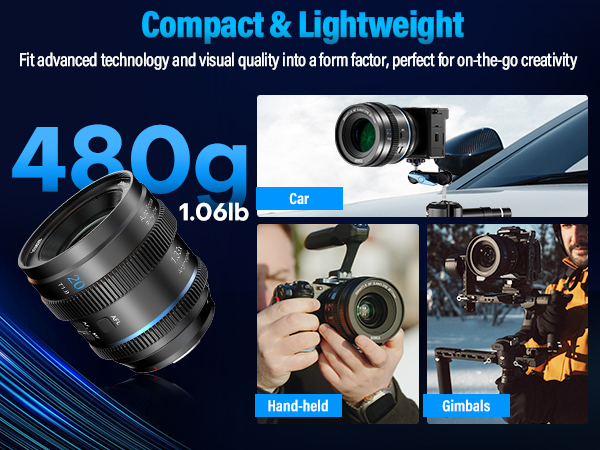 Amazon.com : SIRUI 20mm T1.8 1.33X Anamorphic Lens, S35 Autofocus