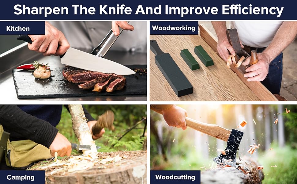 Leather Strop Kit Knife Sharpening Sharpener Equipped