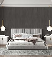 Yun-aeon Faux Wood Peel and Stick Wallpaper Dark Gray - 15.7"×120"(13.13sq ft) Thicken Self-Adhes...