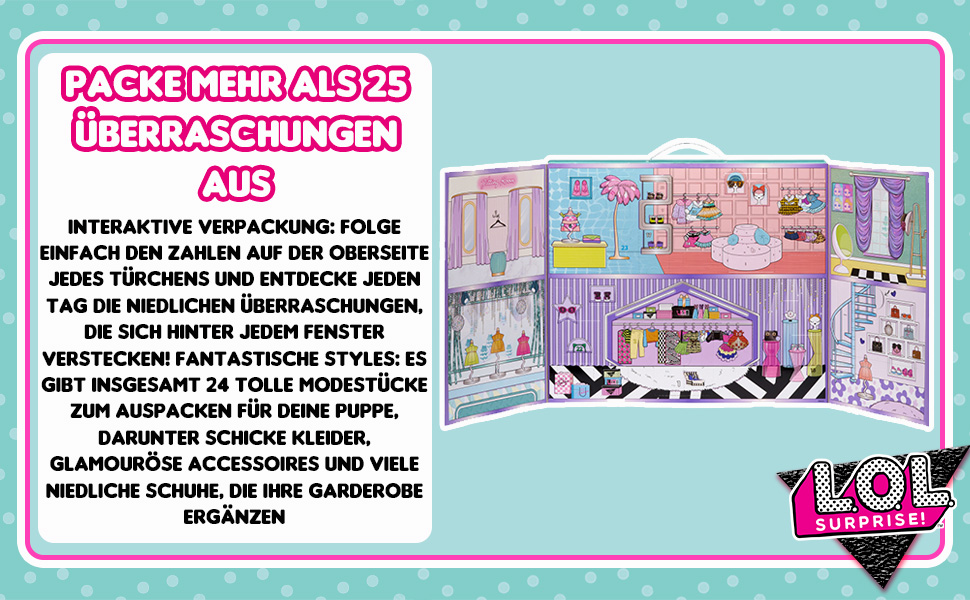 LOL Surprise Advent Calendar 2022 With Collector's Doll Costume