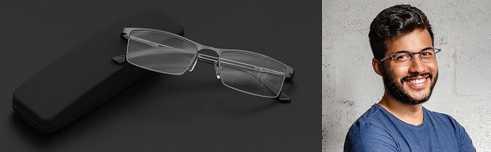 metal reading glasses