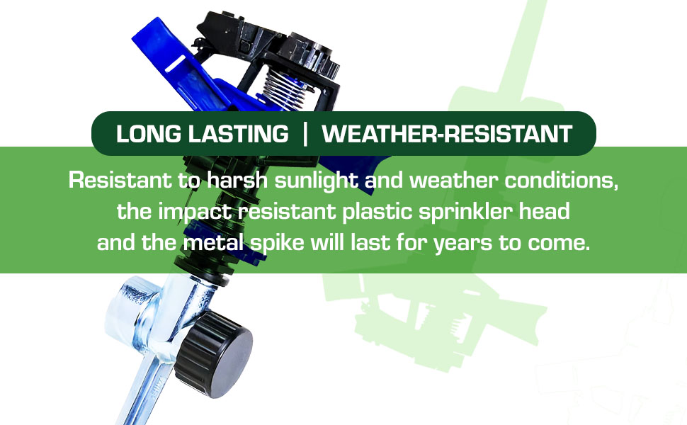 Rugg Oscillating Sprinkler, Classic Impact Resistant