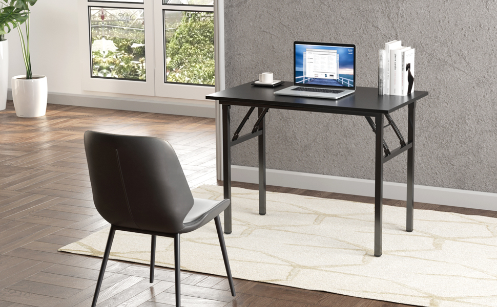 Folding Computer Desk, Home Office Desks, Foldable Study Desk Writing