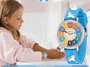 Amazon.com: Time Teacher Kids Watch for Children Girls Boys