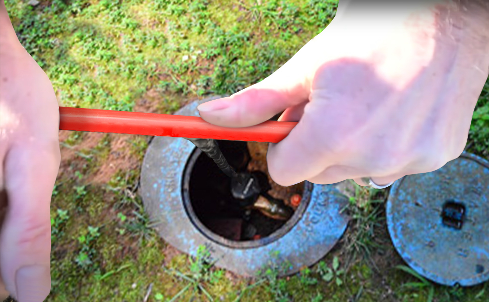 Eapele Water Meter Key 28 inch Enforced Steel THandle With 4way Multi