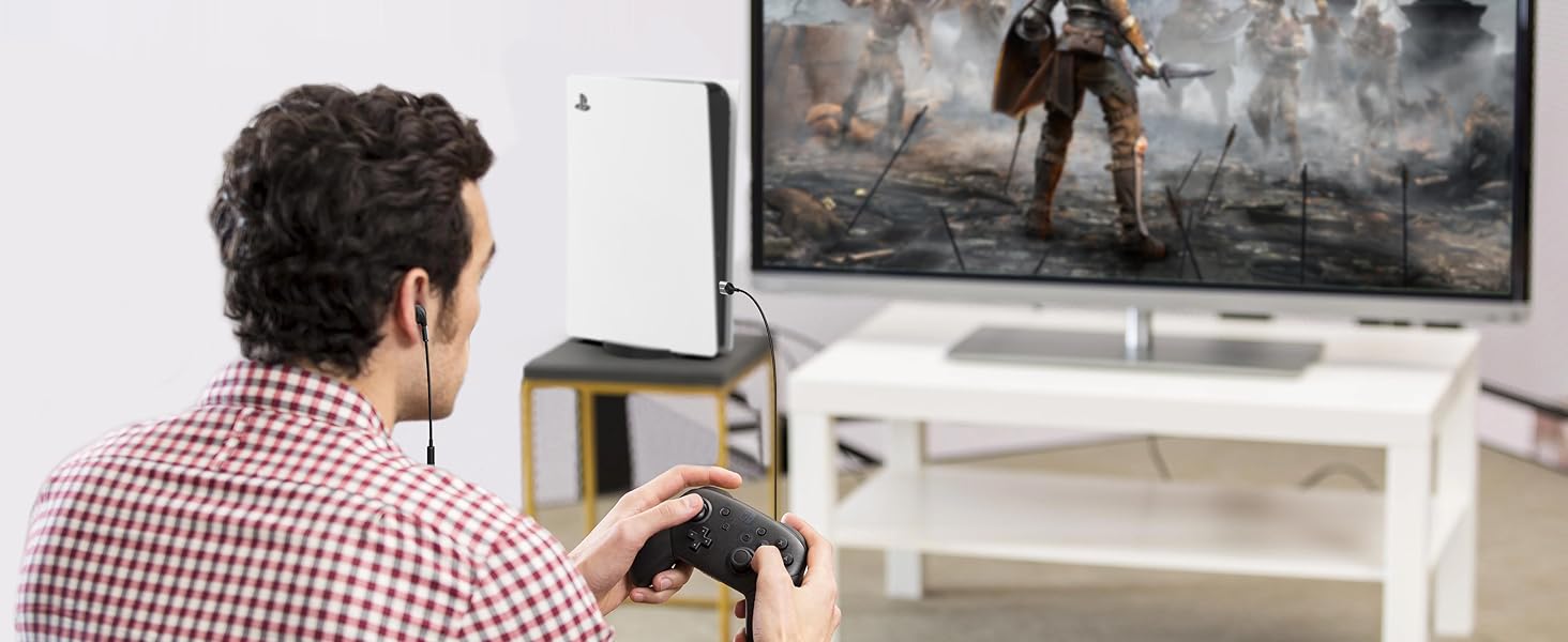 USB gaming earbuds for PC, PS4, PS5