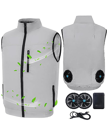 Amazon.co.jp: [UPERCT] 空調作業服 ベスト ファン付き作業服 薄型 超