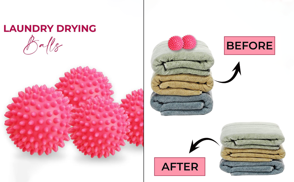 Youngly Pack of 2 Reusable Dryer Balls Tumble Laundry Wash Balls Cubes
