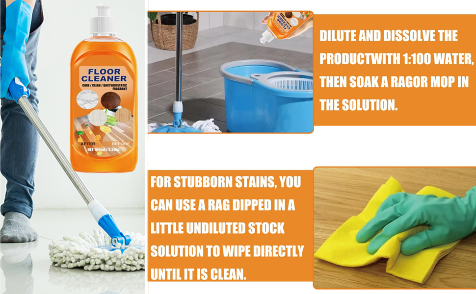 2/3/6Pcs NML Floor Cleaner, Honifee Floor Cleaner Solution, Powerful