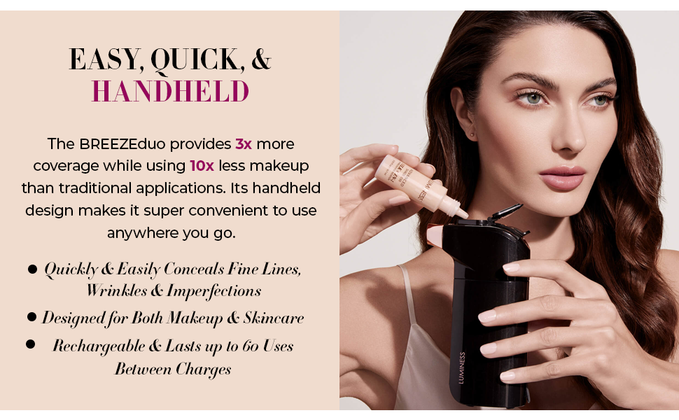 Luminess BREEZE DUO Airbrush Makeup System, Fair Coverage 9Piece Kit