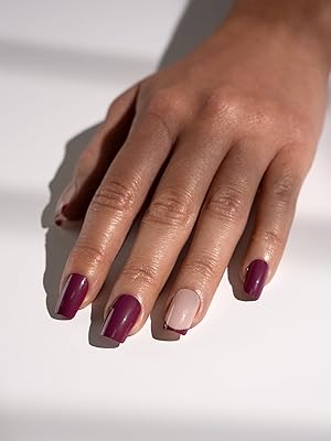 Nail HQ Pretty In Plum Square Nails 