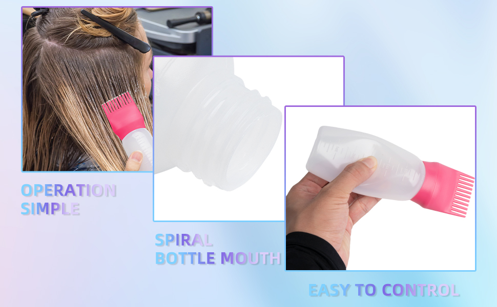 Root Comb Applicator Bottle Hair Oil Applicator Bottle, Hair Dye Bottle Applicator Tools