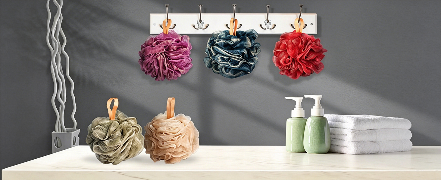 Fishent Loofah - 4 Pack Body Scrubber -14