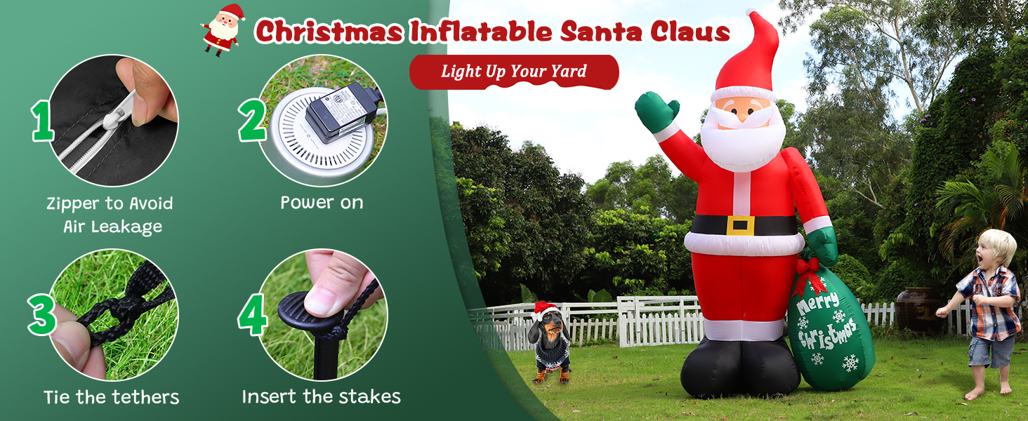 installation of the santa claus