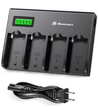 Amazon | Powerextra NP-F970バッテリー用充電器 4チャネル急速