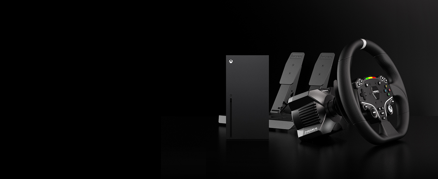 Xbox officially licensed sim racing gaming bundle also work with PC. Xbox consolue racing controller