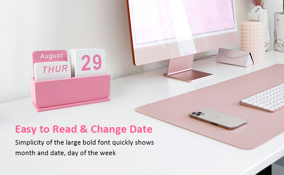 perpetual desk calendar
