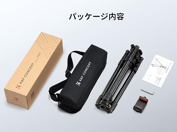 Amazon | K&F Concept 三脚 カメラ一眼レフ コンパクト 超軽量 4
