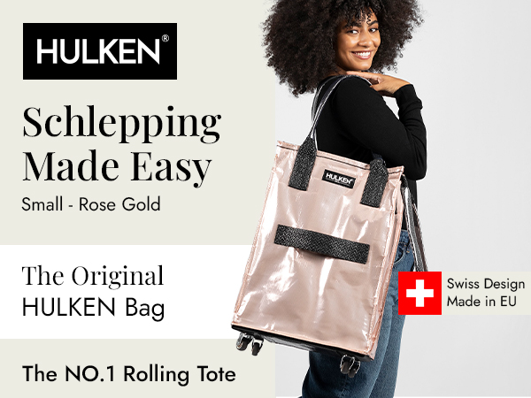 【新品】HULKEN ハルケン ローリング トートバッグ M ローズゴールド Amazon.com: HULKEN (Small, Rose Gold) Reusable Grocery Bag