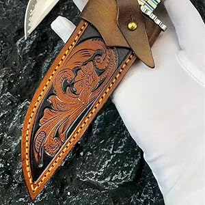 Amazon.co.jp: Dcenrun ダマスカスシースナイフ 【大将軍Ⅱ