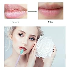 Lip Brush Tool Lip Scrub Brush Double Sided Silicone Lip Exfoliator Lip Scrubber Tool Dark Lips