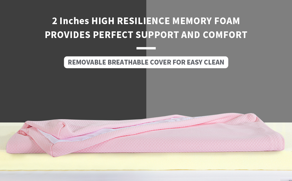 HOMBYS Memory Foam Massage Bed Mattress Topper with