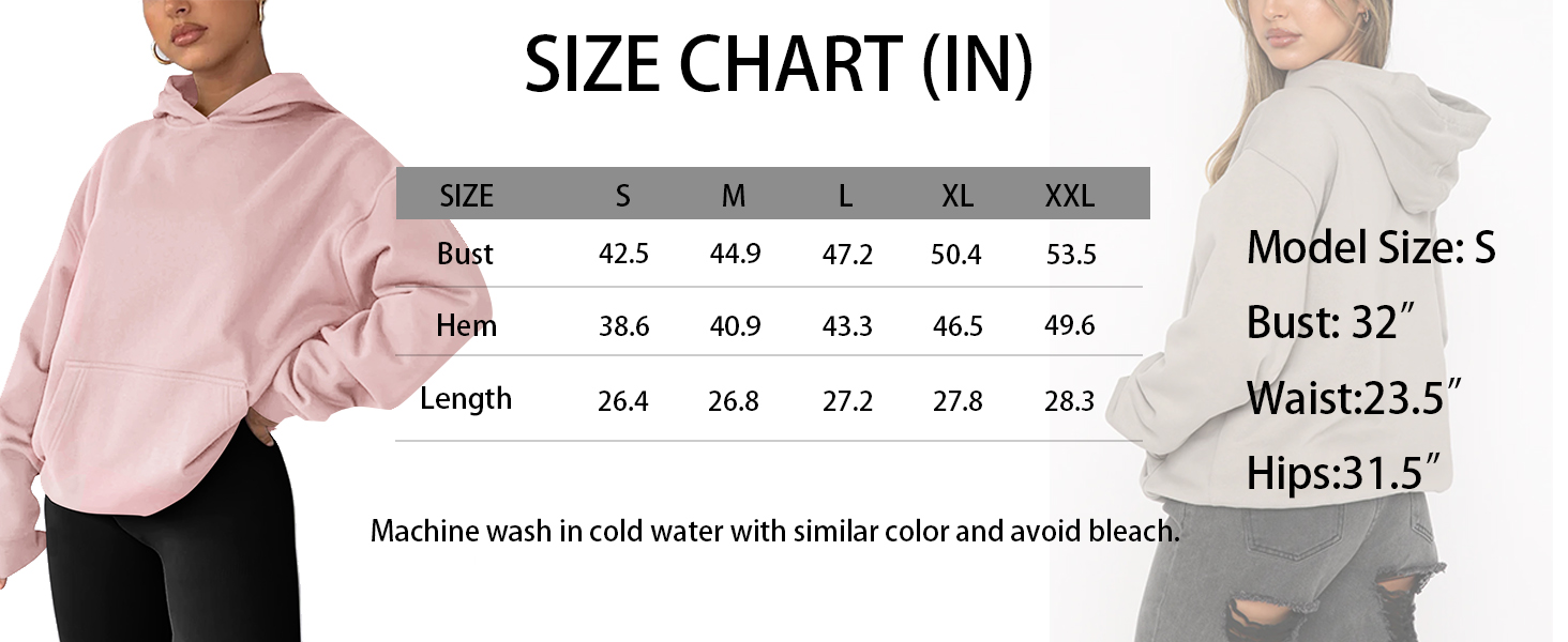 Women's Casual Fleece Hoodies Sweatshirts Cute Long Sleeve Tops