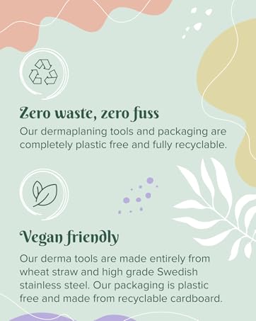 Zero waste vegan friendly facial peach fuzz remover shavers