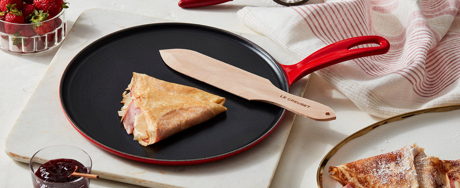Le Creuset Enamelled Cast Iron Crepe Pan, With Long Lasting Enamel