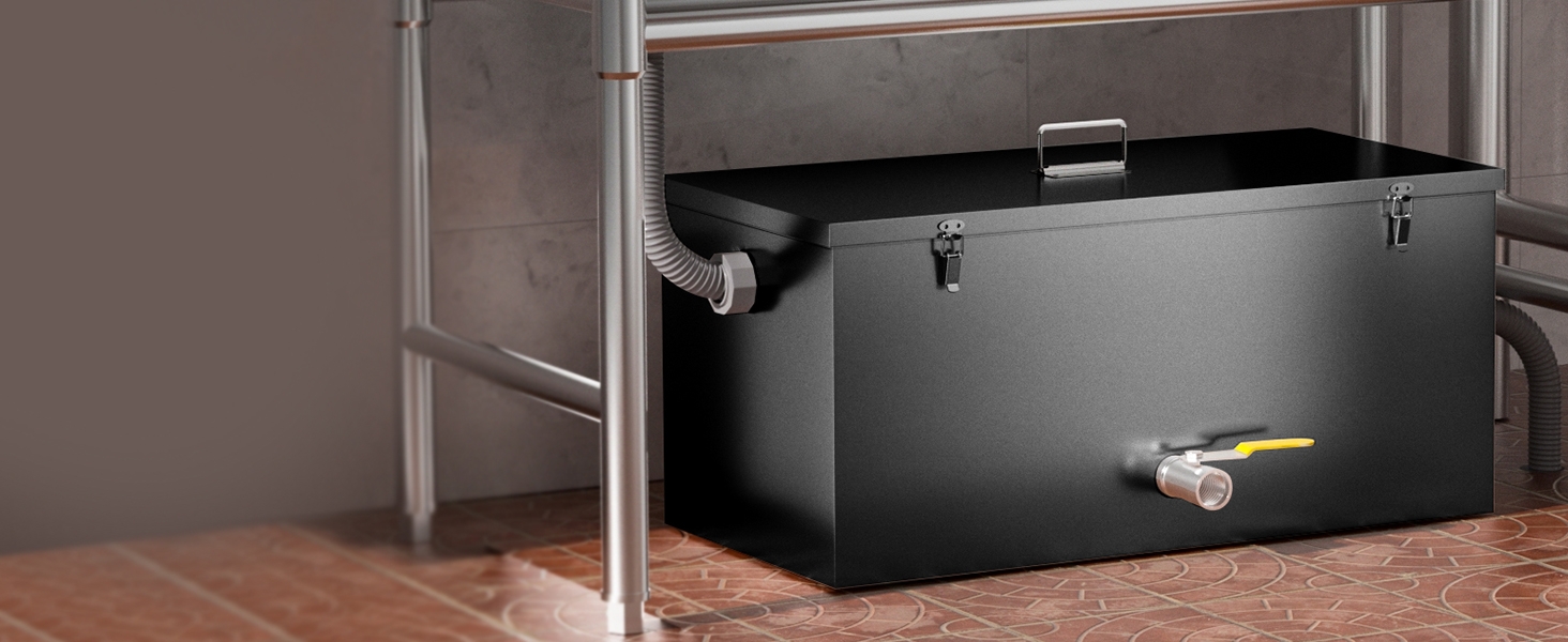 BEAMNOVA Commercial Grease Trap 40lbs Stainless Steel