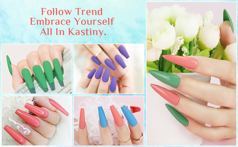 UV Nail Polish 9 Pieces, Kastiny Gel Nail Polish 7.5 ml, UV Gel Nail