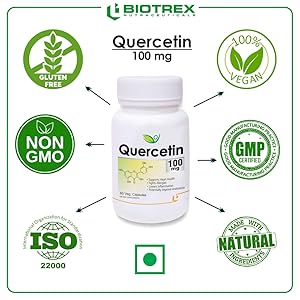 Biotrex Nutraceuticals Quercetin 100mg - 60 Veg Capsules