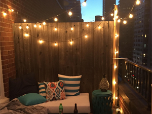 Globe string lights outdoor
