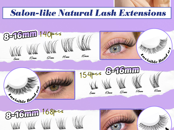 wispy lash clusters