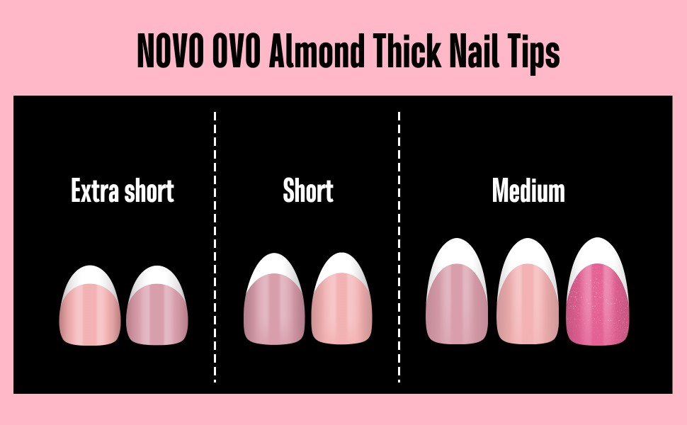 Almond Thick Nail Tips