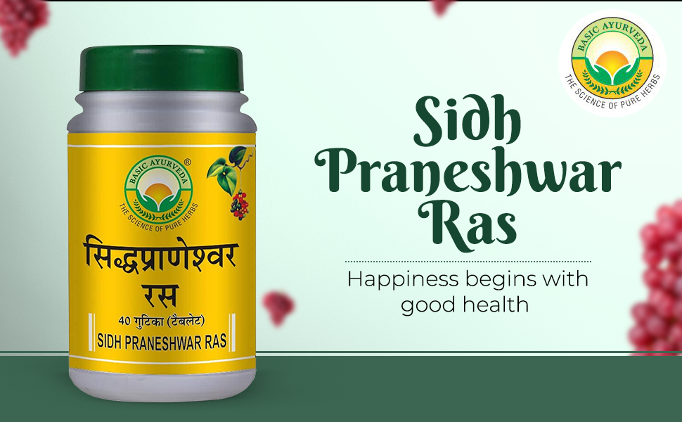 Buy BASIC AYURVEDA Sidh Praneshwar Ras 40 Tablets Pack Of 5 Online at