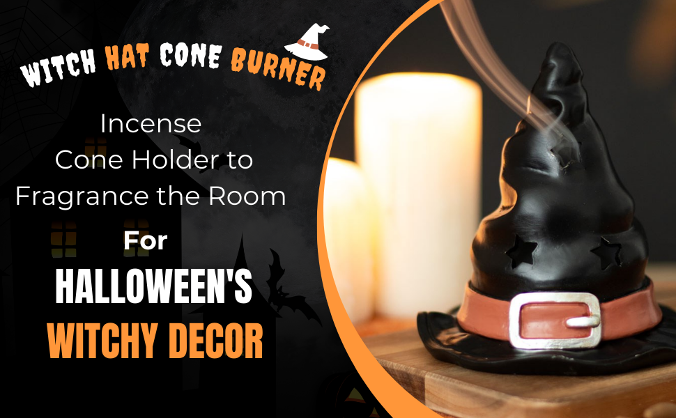 SJ TRADERS Incense Burner, Incense Cone Holder to Fragrance the Room, Aromatherapy Ornament