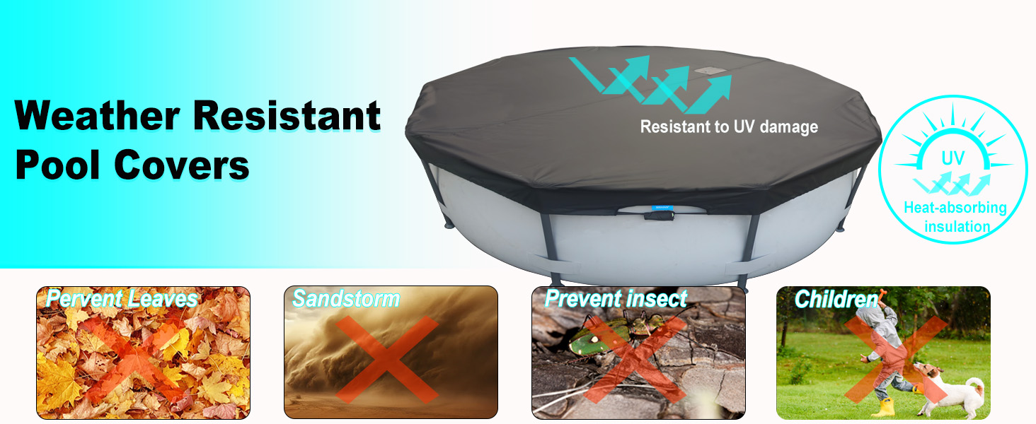 Pool covers Weather Resistant 