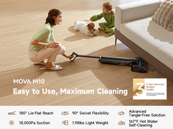 Amazon.com: MOVA M10 Cordless Wet Dry Vacuum Cleaner 180