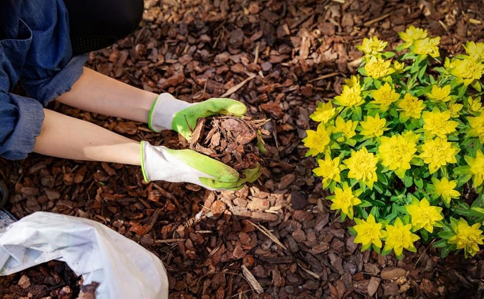 Decorative Bark 1 x 80 Litre Decorative Garden Chip Bark Bale Ideal for